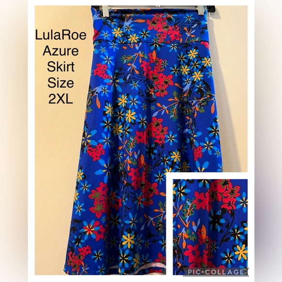 Lularoe Azure Skirt - Picture 1 of 2